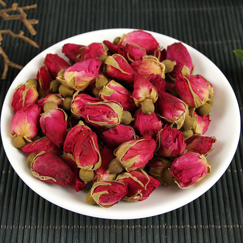 Dried Rose Bud Tea Pingyin Shandong Unsulfured Rosebuds Loose Herbal Flower Tea 50g Bottle - Image 4