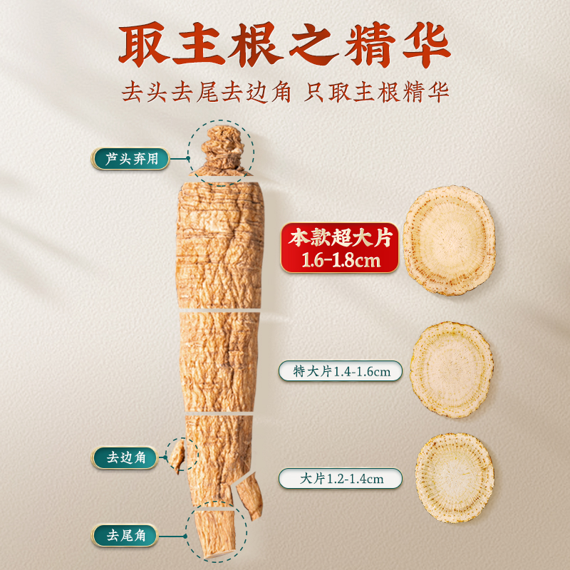 American Ginseng Slices Xi Yang Shen 1.8mm Extra Large Thin Cut for Tea and Daily Wellness 250g - Image 2