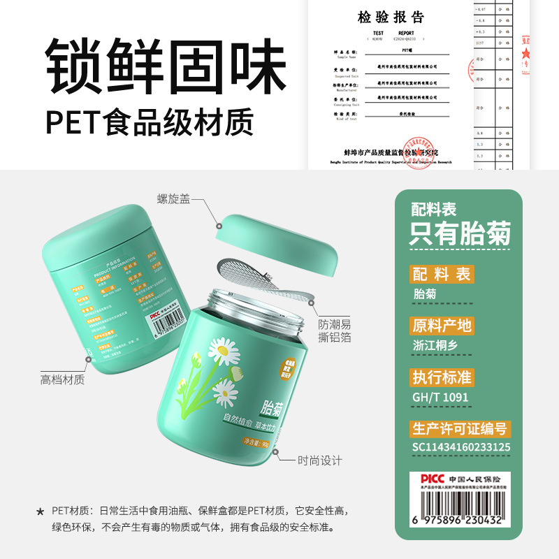Tai Ju Chrysanthemum Tea Buds 90g Can Dried Taiju Herbal Flower Tea from Zhejiang Tongxiang - Image 4
