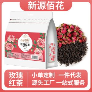 Rose Black Tea Pyramid Sachets — Double-Petal Red Rose & Lapsang Souchong Blend