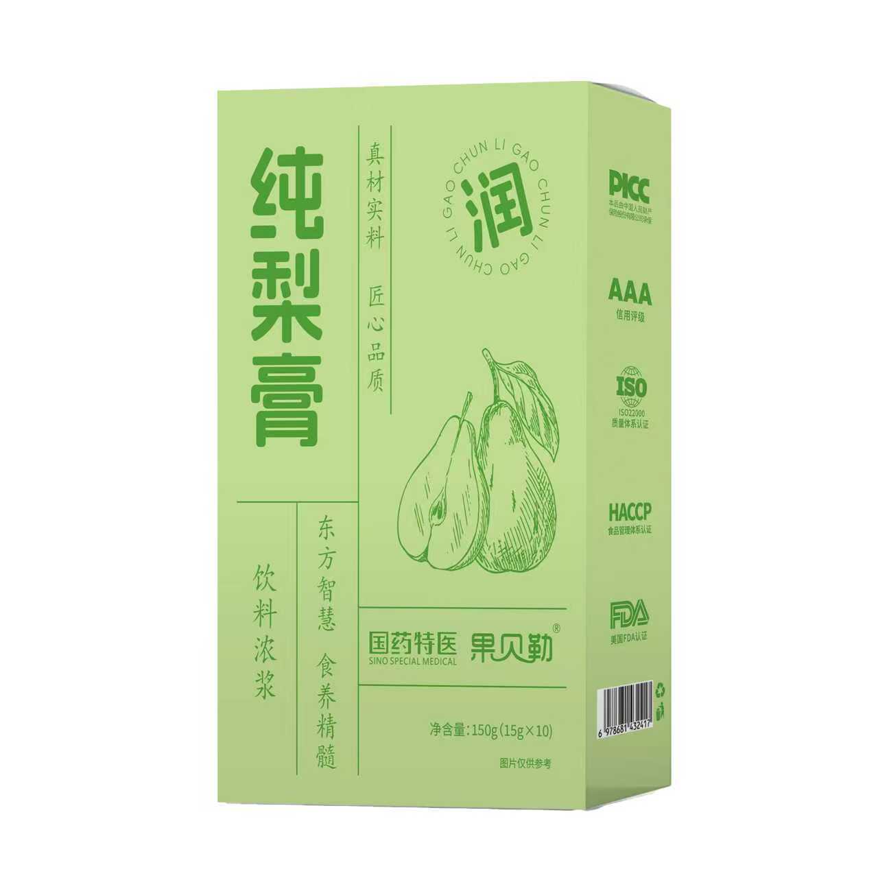 Pure Pear Paste Qiuli Gao 150g Traditional Herbal Syrup Stick Packs for Soothing Daily Wellness - Image 5