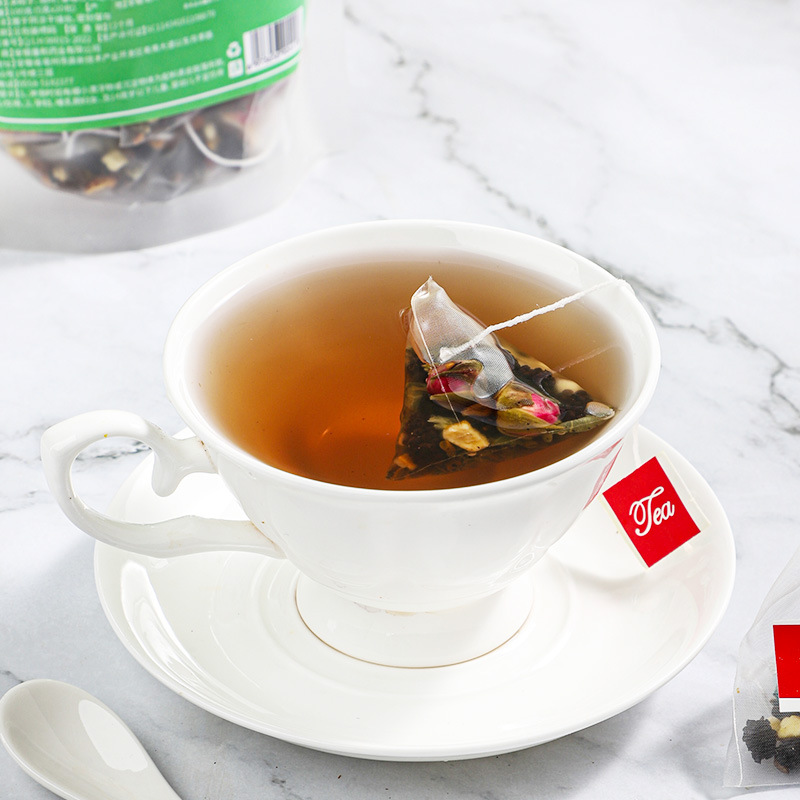Apple Rose Lotus Leaf Tea 250g 50 Pyramid Tea Bags Cold Brewed Herbal Blend - Image 4