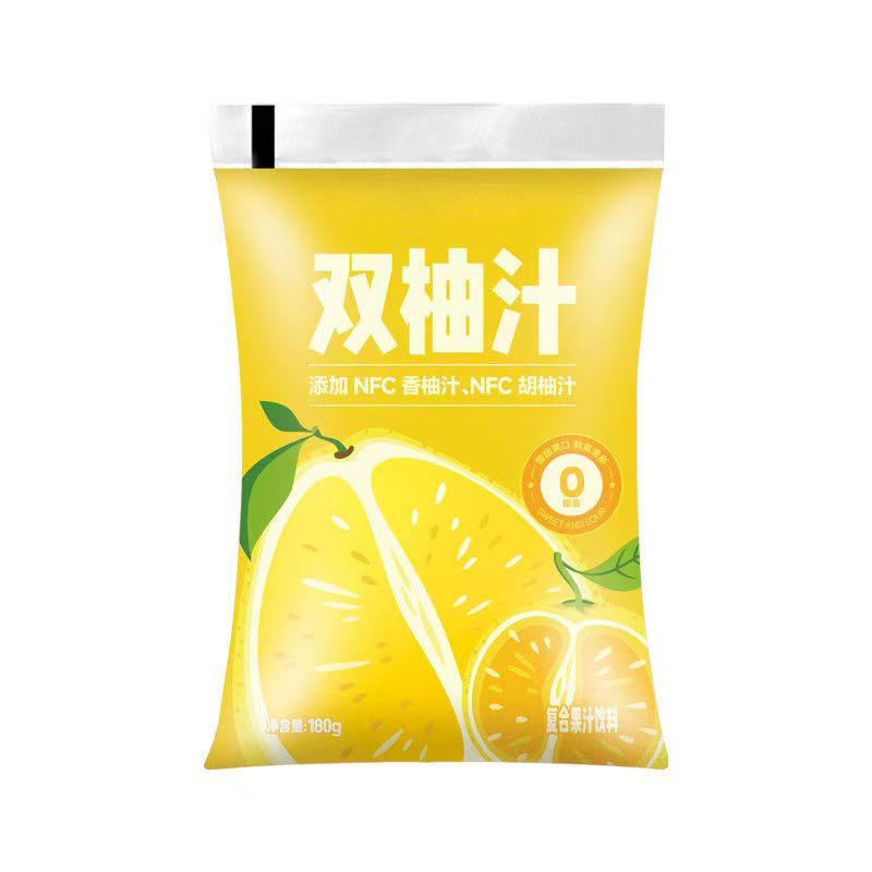 Yangmei Apple and Pomelo Juice Drink 180ml Pouch Pack 5 Bags Chilled Fruit Beverage - Image 4