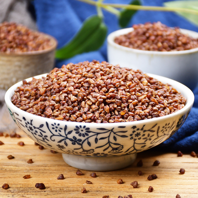Black Tartary Buckwheat Tea Ku Qiao Cha 500g Canister Sichuan Liangshan Roasted Grain Tea Sugar Free - Image 3