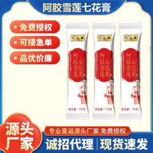 Ejiao Snow Lotus Seven-Flower Paste with Ginseng & Poria — Herbal Honey Paste, 100g