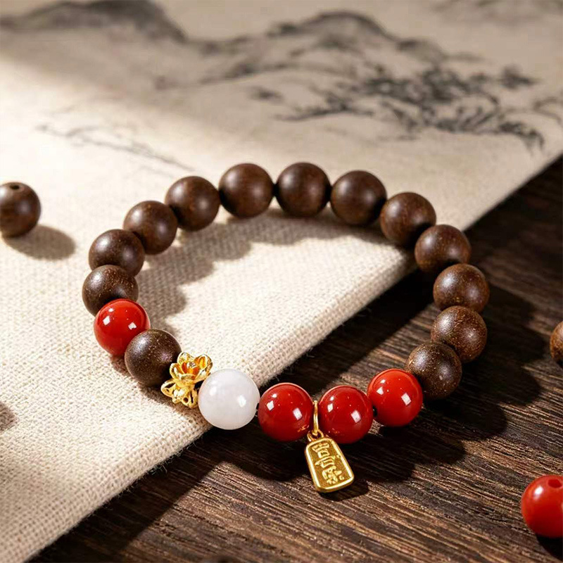 Xi Ji Wan Herbal Bead Bracelet 10mm Handmade Incense Beads Traditional Chinese Fragrance Unisex Wristwear - Image 3