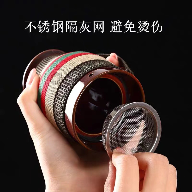 Ceramic Moxa Cup Moxibustion Jar with Double Layer Ceramic Body for Home Warming Therapy 330g - Image 4