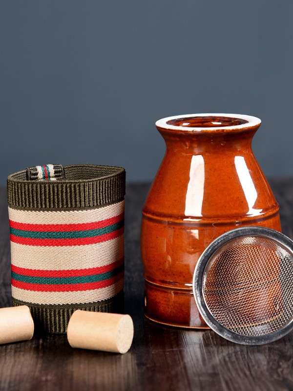 Ceramic Zisha Moxibustion Jar with Cloth Cover Portable Warm Therapy Cup for Home Use - Image 5