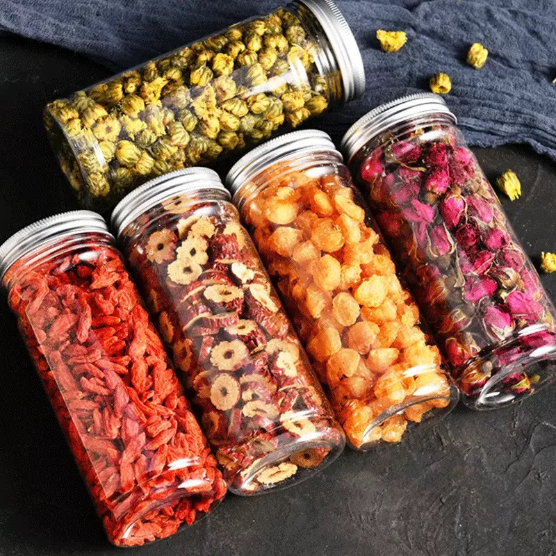 Canned Herbal Flower Tea Blend Lemon Rose Honeysuckle Chrysanthemum Mulberry Leaf Goji Berry 50g - Image 3
