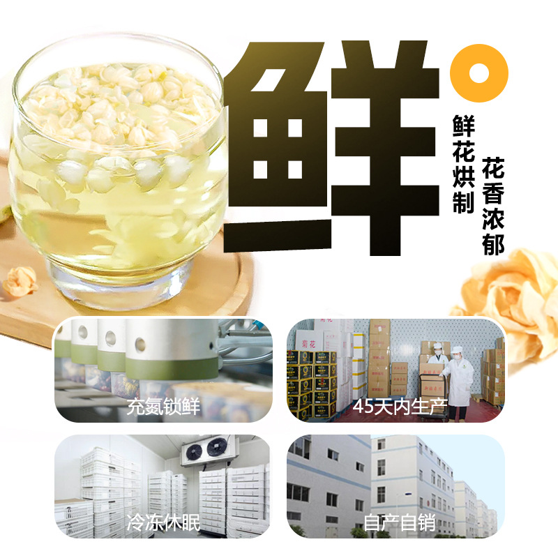 Jasmine Snow Ball Tea Mo Li Xue Qiu Dried Flower Buds 40g Canister Freshly Dried Stemless Blooms - Image 3