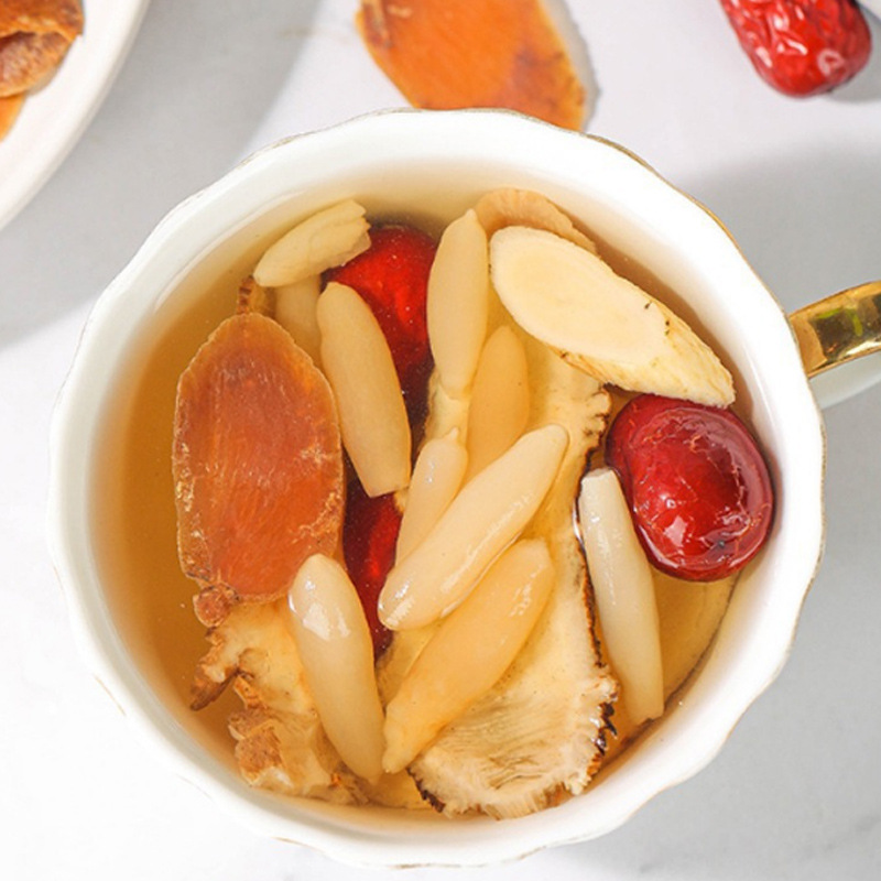 Red Ginseng Ophiopogon Tea Bags Hong Shen Mai Dong Drink 20g Portable Wellness Brew - Image 2
