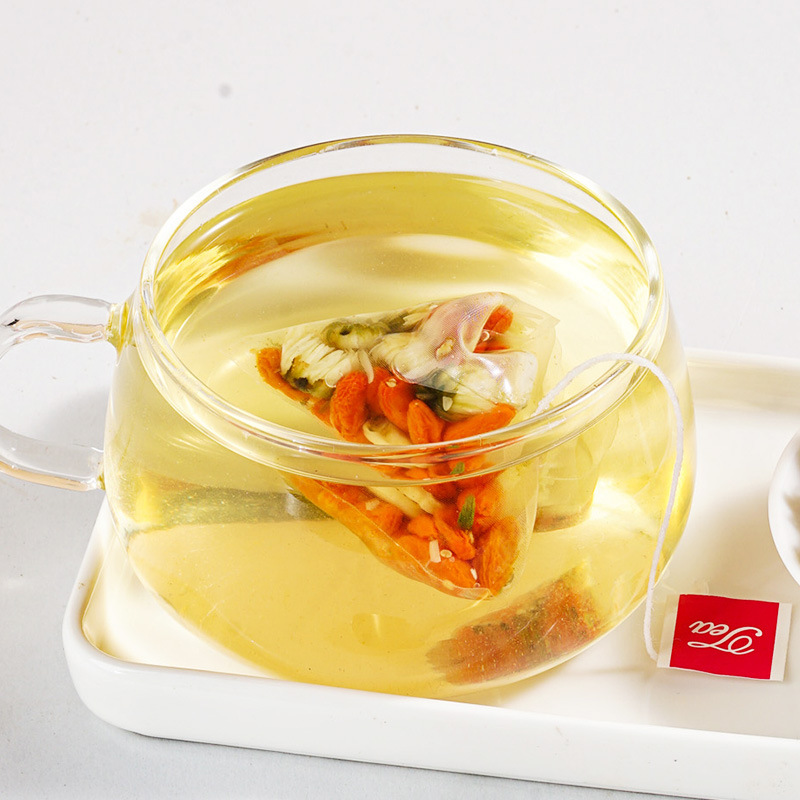 Ginseng Chrysanthemum Goji Tea 250g 50 Pyramid Tea Bags Cold Brew Herbal Blend - Image 3