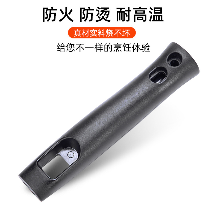 Universal Wok Handle Replacement Grip Heat Resistant Plastic No Install Kitchen Cookware Accessory 3 Pack - Image 4