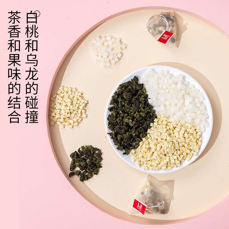 Peach Oolong Tea Mi Tao Wu Long Triangular Tea Bags Cold Brew Fruit Tea 45g - Image 2