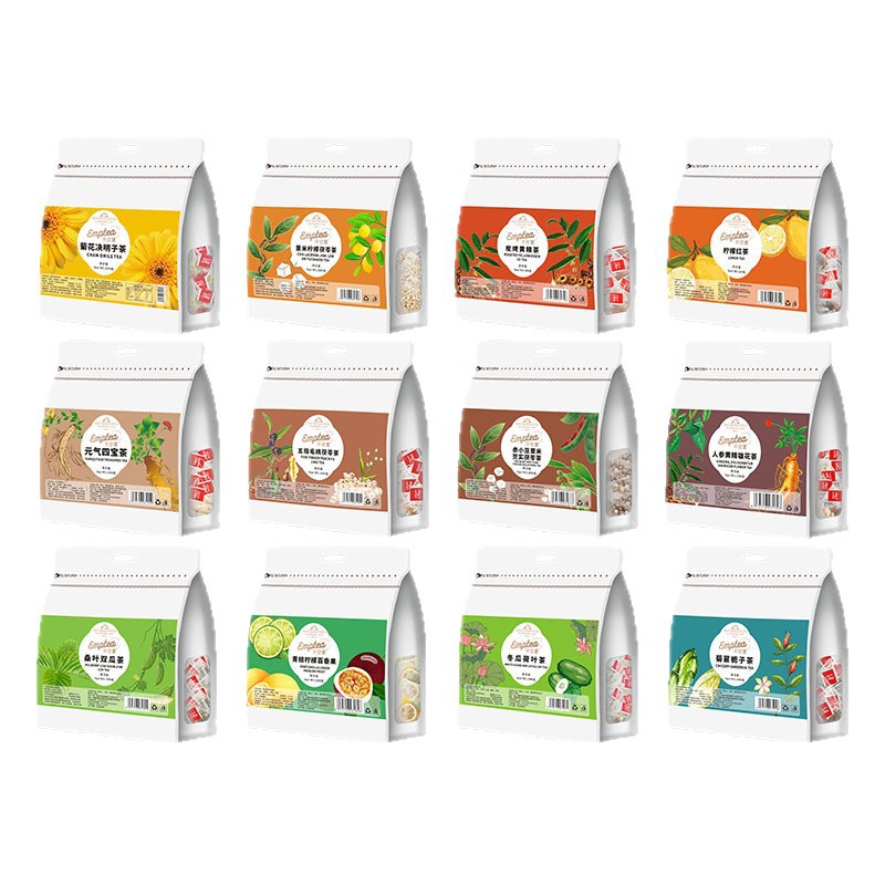 Assorted Herbal Tea Bag Sampler (Chrysanthemum, Cassia Seed, Mulberry Leaf, Rose & More) — 200g Cold-Brew Pouch - Image 5