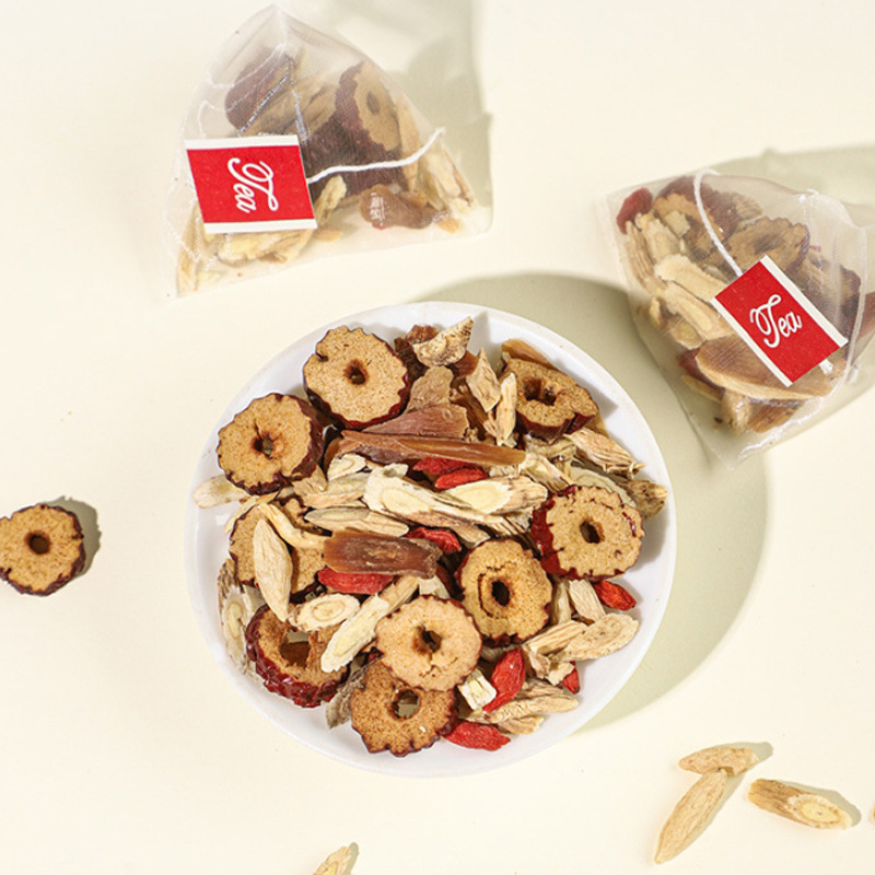 Red Ginseng Ophiopogon Herbal Tea Bags Hong Shen Mai Dong 20 Cold Brew Sachets for Daily Wellness - Image 4