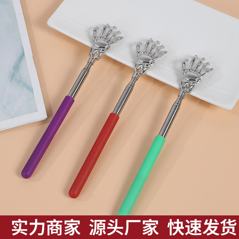 Stainless Steel Extendable Back Scratcher Massage Tool Ghost Hand Design for Home Use - Image 2