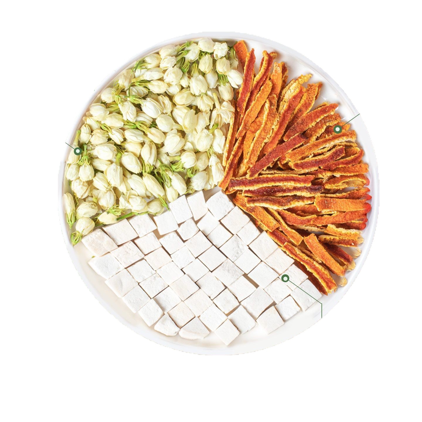 Tangerine Peel Jasmine Poria Tea Bags 5g Chen Pi Mo Li Fu Ling Cold Brew Herbal Tea 50 Bags - Image 5