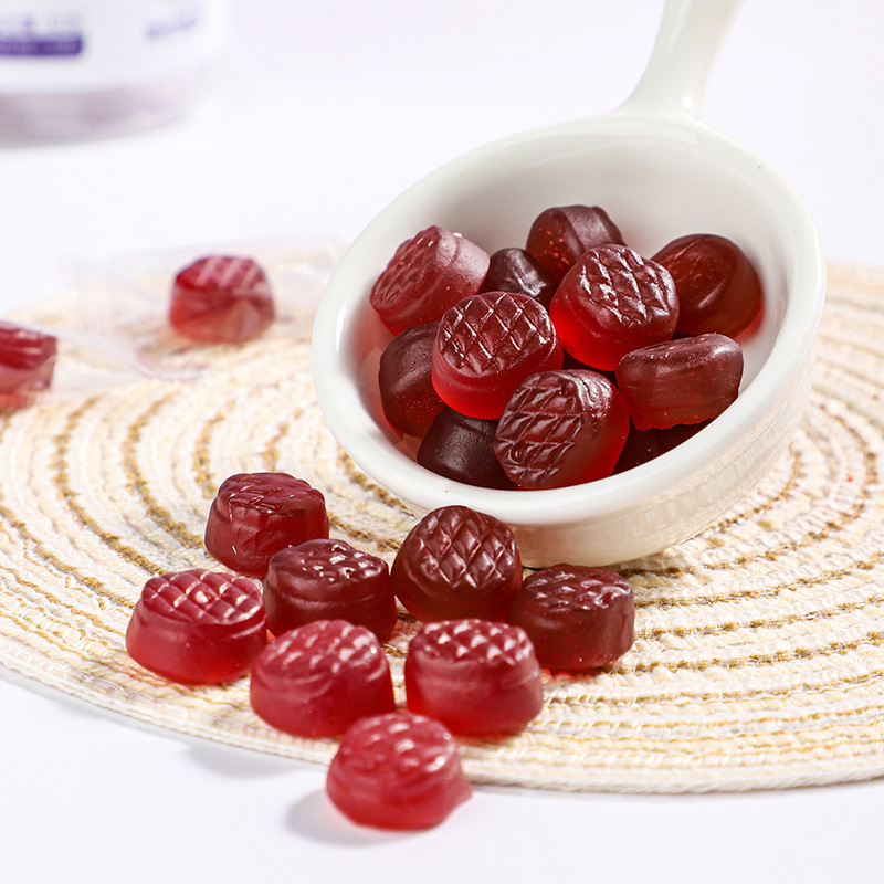 Blueberry Lutein Fruit Gummy Snacks 60g Xylitol Sweetened Gel Candy for Kids and Teens - Image 2