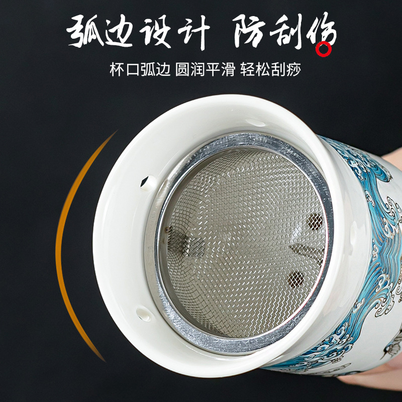 Ceramic Moxibustion Jar Double-Layer Celadon Warm Therapy Device with Gua Sha Massage and Herbal Steaming Function - Image 2