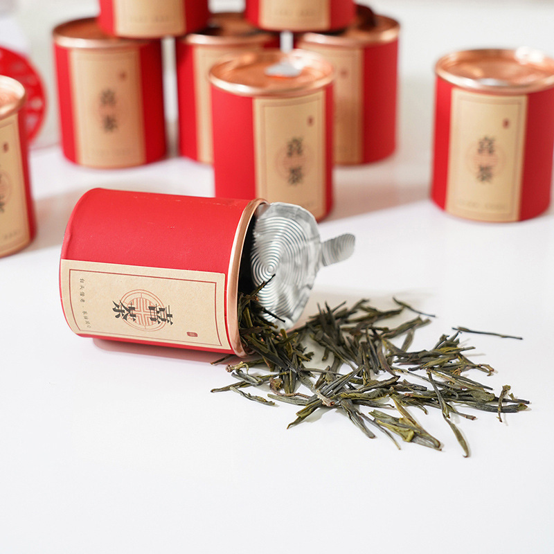 Wedding Favor Mini Tea Gift Canister Da Hong Pao Oolong Chinese Red Keepsake for Guests - Image 4