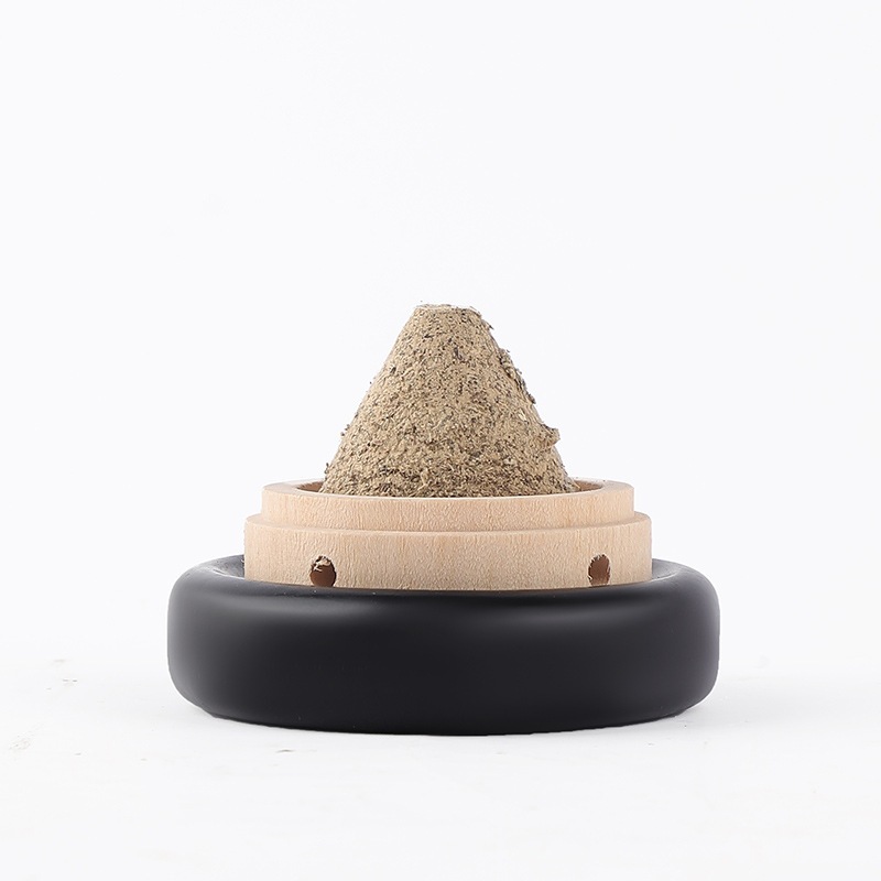 Bian Stone Moxibustion Jade Holder Navel Warming Tool with Ginger and Salt Moxa Support for Wellness Massage - Image 5
