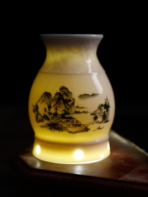 Ceramic Moxibustion Jar with Gua Sha Cup 3-Year Moxa Ai Jiu Warming Tool 10.5cm 250g - Image 2