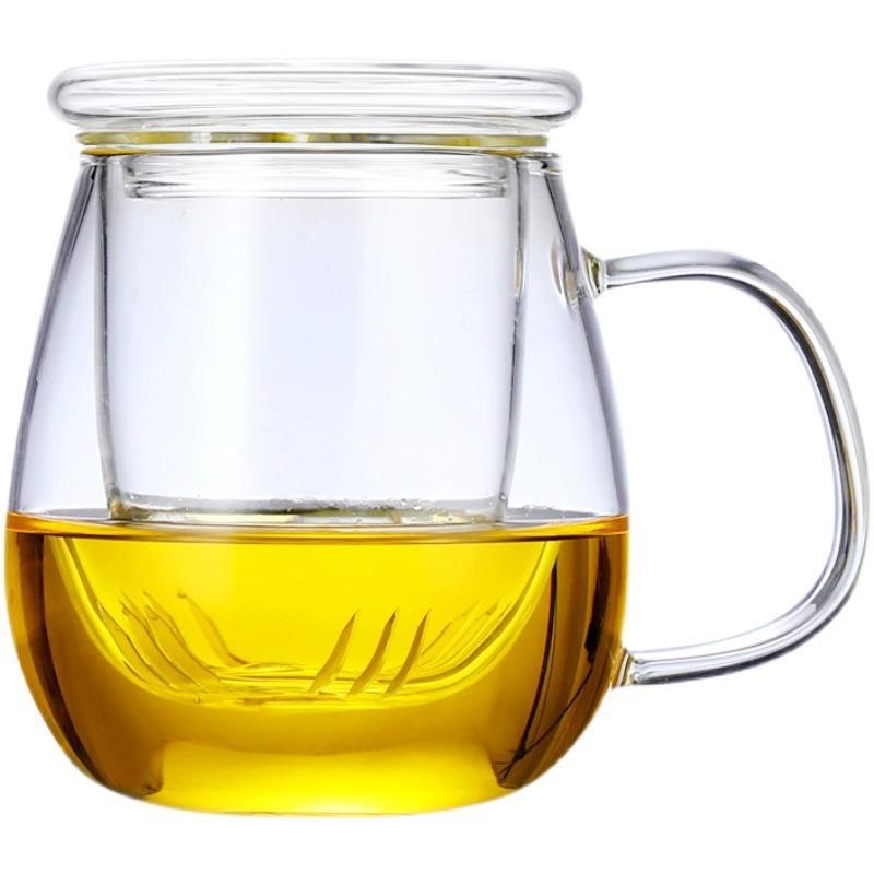 Heat-Resistant Glass Tea Tumbler 350ml with Infuser and Straw for Loose Leaf and Flower Tea - Image 5