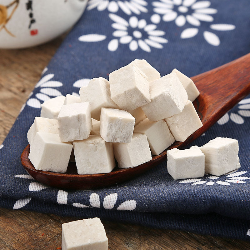 Poria Fu Ling Cubes 500g Dried Poria cocos White Herbal Slices for Decoction and Soup - Image 3