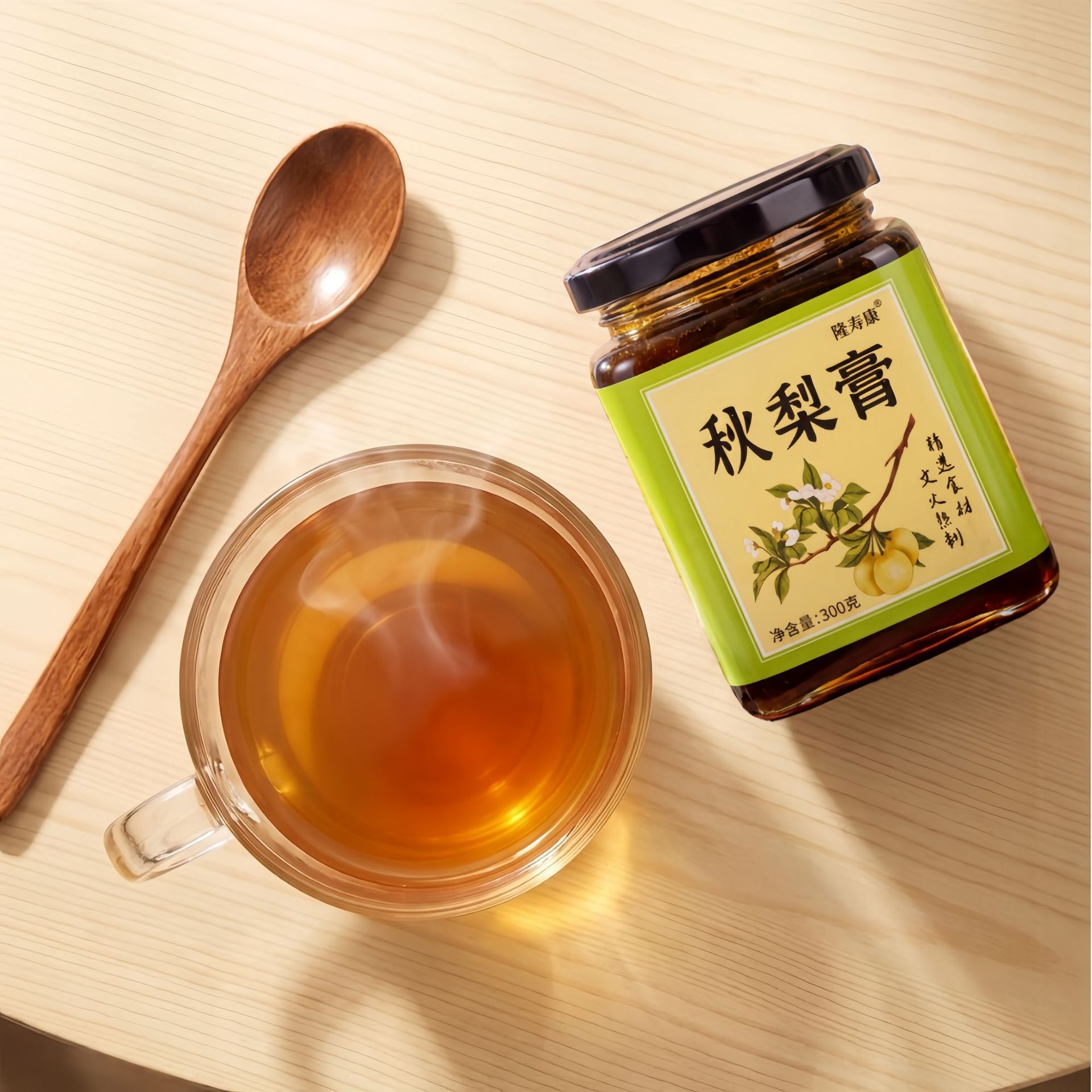 Autumn Pear Paste Qiuli Gao Traditional Slow Simmered Pear Syrup Concentrate 300g Bottle for Daily Drink Mixing - Image 3