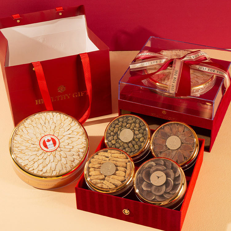 American Ginseng Gift Box Xi Yang Shen Panax quinquefolius Root Wellness Gift for Parents New Year - Image 2