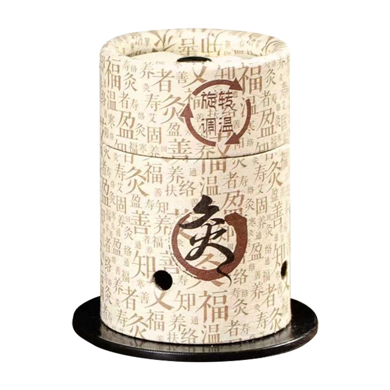 Rotating Temperature Control Moxa Cone Cylinder Large Portable Moxibustion Box with Elastic Band and Aged Moxa Columns - Image 5
