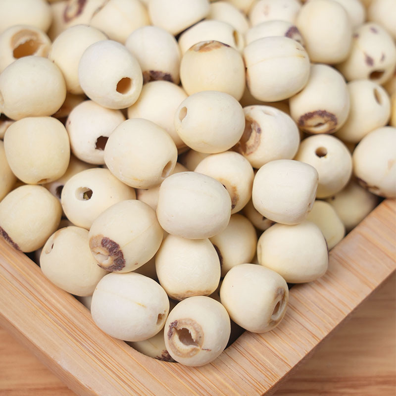Dried White Lotus Seeds Lian Zi 500g Coreless Polished Skin Lotus Seed Kernels for Soup Congee and Desserts - Image 4