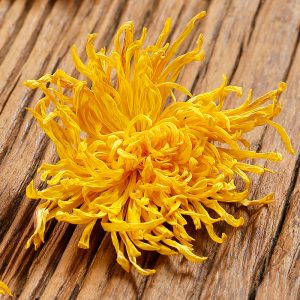 Golden Silk Imperial Chrysanthemum Tea (Chrysanthemum morifolium) — Dried Flower Herbal Tea, One Bloom Per Cup