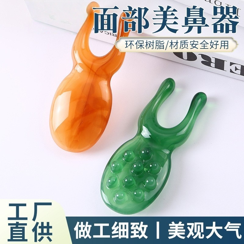 Resin Gua Sha Massage Comb 4 in 1 Scalp Face and Eye Care Tool Octopus Shape Five Teeth Half Round Brush - Image 3