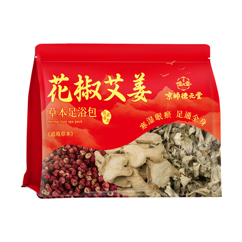 Ginger Mugwort Sichuan Pepper Foot Soak Pack Jiang Ai Hua Jiao 25g x 30 Bags External Herbal Bath - Image 5