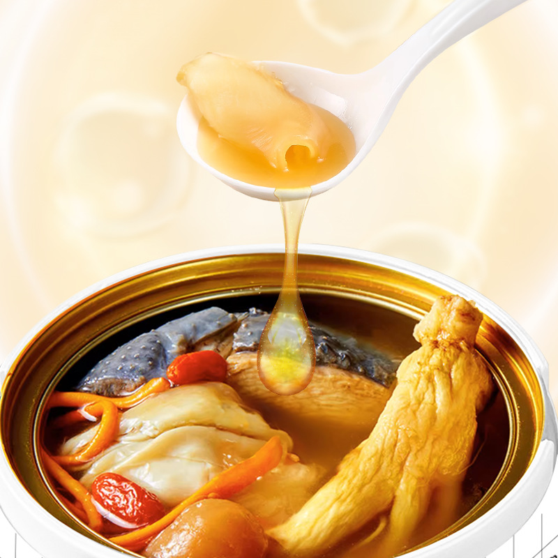 Ready to Eat Ginseng Cordyceps Flower Fish Maw Soup Bowl 258g Nourishing Herbal Soup - Image 3