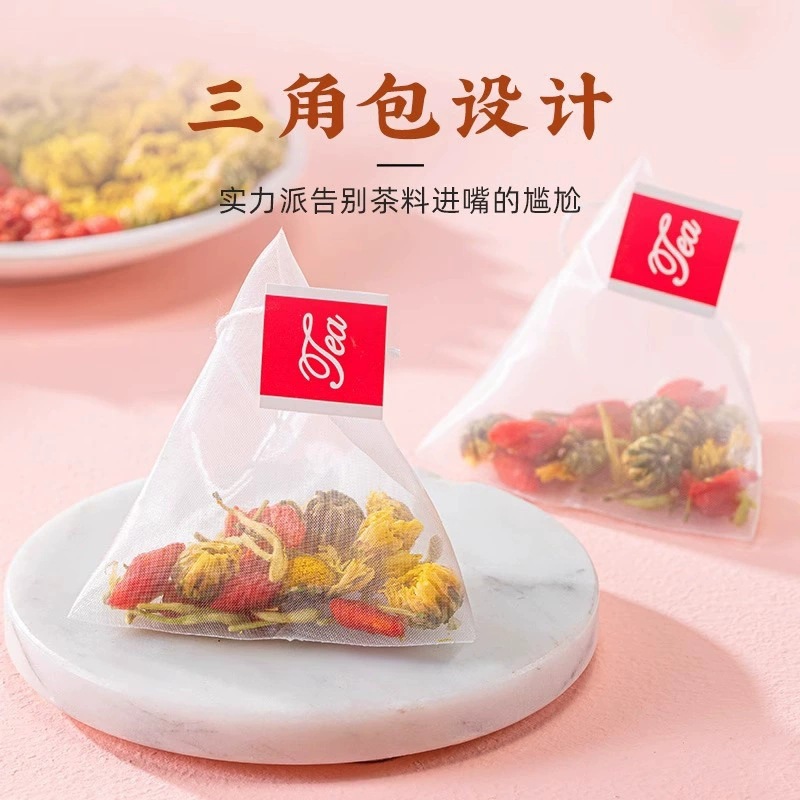 Honeysuckle Chrysanthemum Goji Tea 15 Triangle Tea Bags 75g Clearing Blend - Image 3