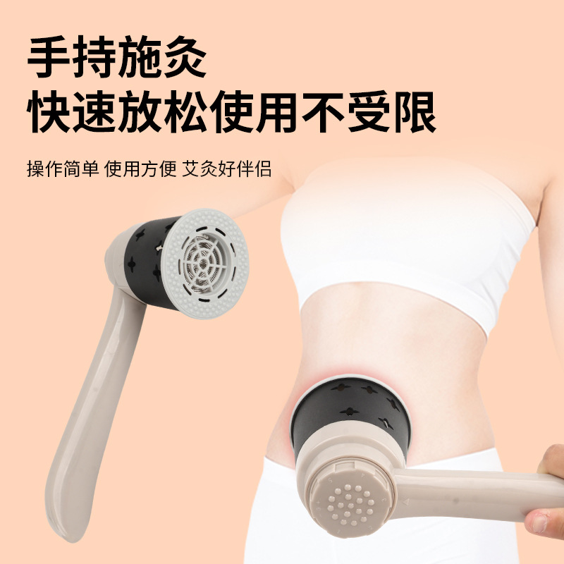 Handheld Moxa Device Home Portable Moxibustion Stick for Neck Shoulder Back Knee Warm Therapy with 108 Moxa Cones - Image 3