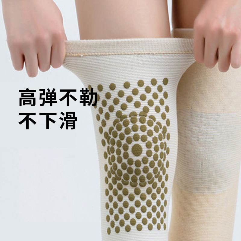 Moxa Warmth Knee Support Sleeve Thickened Heat-Retaining Cotton Knit for Running Hiking and Cold Weather - Image 3