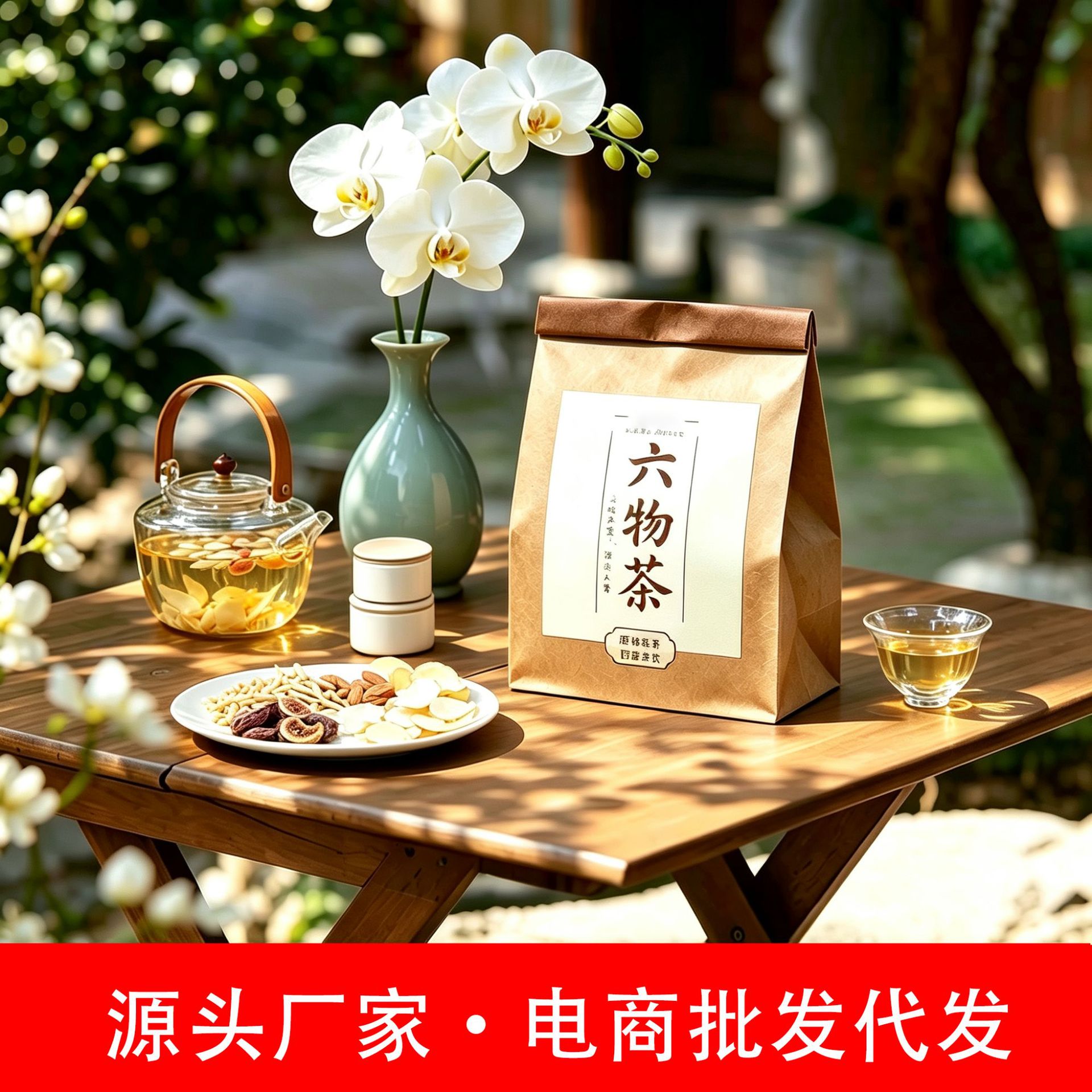 Liu Wu Yin Six Herb Tea Bags Yu Zhu Xue Li Qing Run Wellness Tea 125g - Image 3