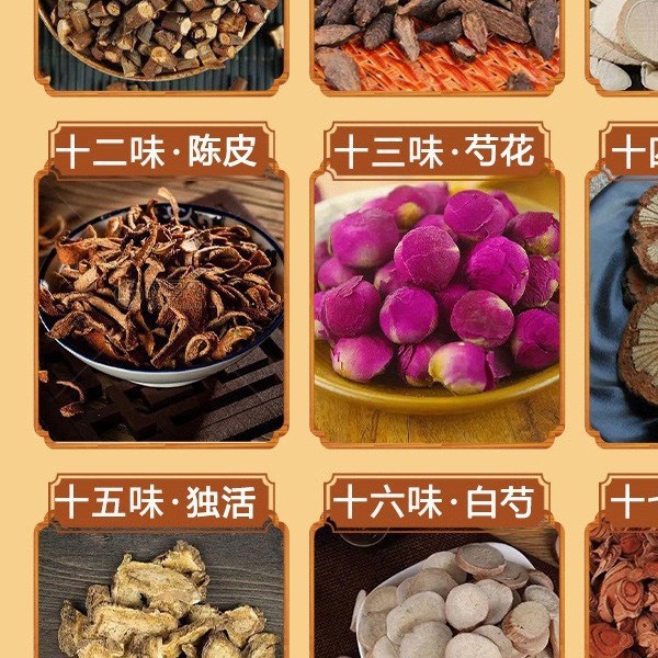 24 Herb Foot Soak Pack Mugwort Ginger Sichuan Pepper Safflower Traditional Foot Bath 30 Bags 30g - Image 3