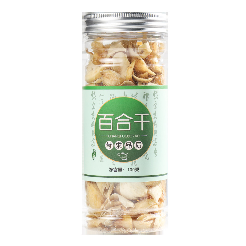 Dried Lily Bulb Bai He 百合 100g Canister Edible Lily Bulb Slices for Tea Soup and Culinary Use - Image 5