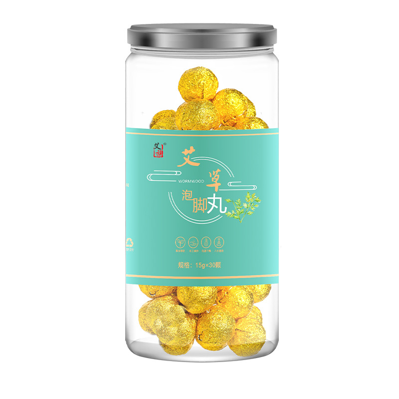 Mugwort Foot Soak Balls Ai Ye 30 Pellets per Box Residue-Free Herbal Foot Bath - Image 5