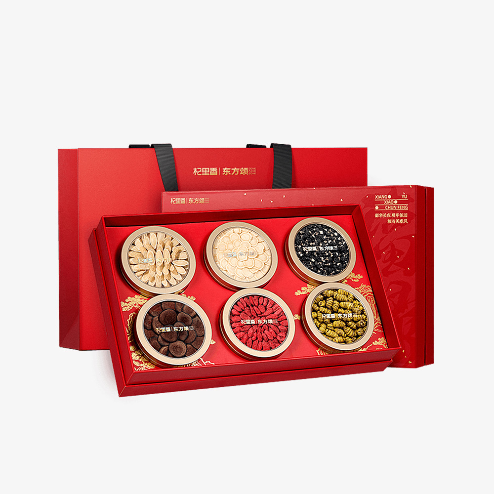 Qi Li Xiang Six Herb Gift Box with American Ginseng Deer Antler Black Goji Dendrobium and Astragalus 330g - Image 5