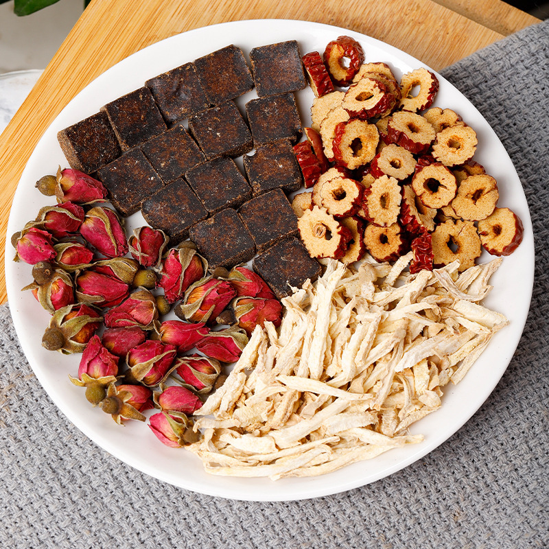 Brown Sugar Ginger Jujube Tea with Red Date Longan Goji Herbal Blend 100g - Image 4