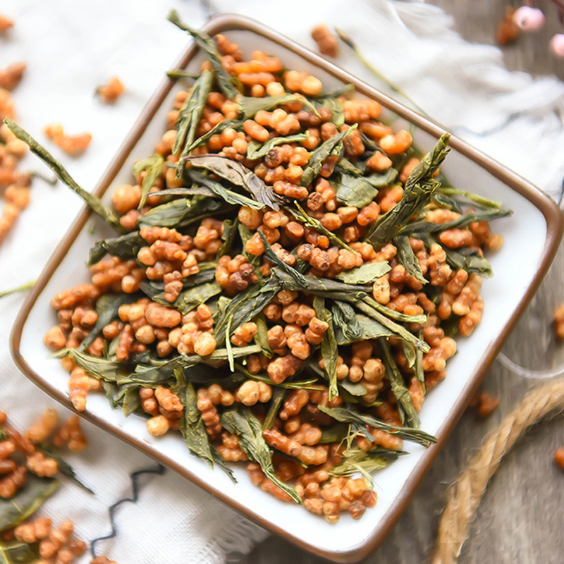 Genmaicha Brown Rice Green Tea — Japanese-Style Roasted Rice Tea, 500g Loose Leaf - Image 2