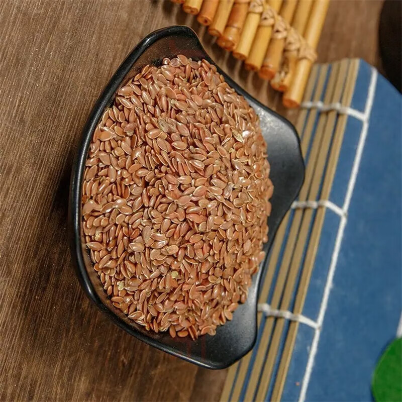 Flaxseed 500g Inner Mongolia Hu Ma Zi Roasted Linum usitatissimum Seeds for Grinding and Baking - Image 3