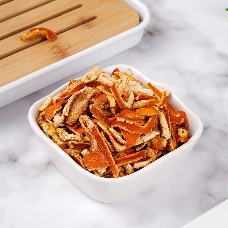 Chen Pi Shreds (Citrus reticulata) — Aged Dried Tangerine Peel, 70g Jar for Tea & Soup - Image 2