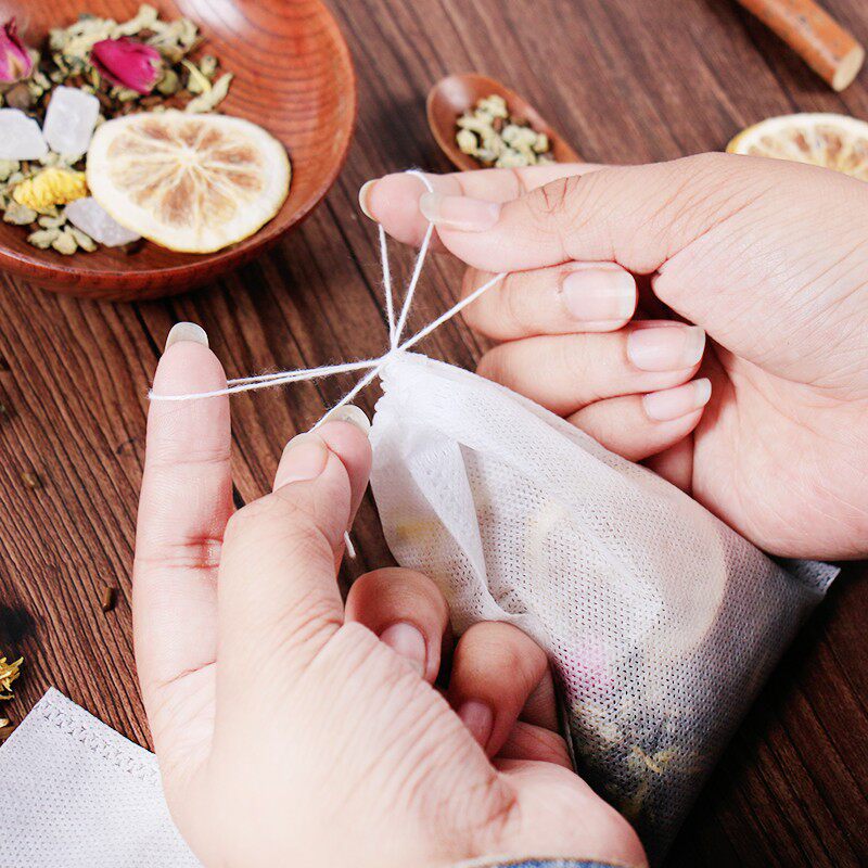 Hawthorn Herbal Filter Bags Shan Zha Drawstring Decoction Bags 10 Pack 200g - Image 3